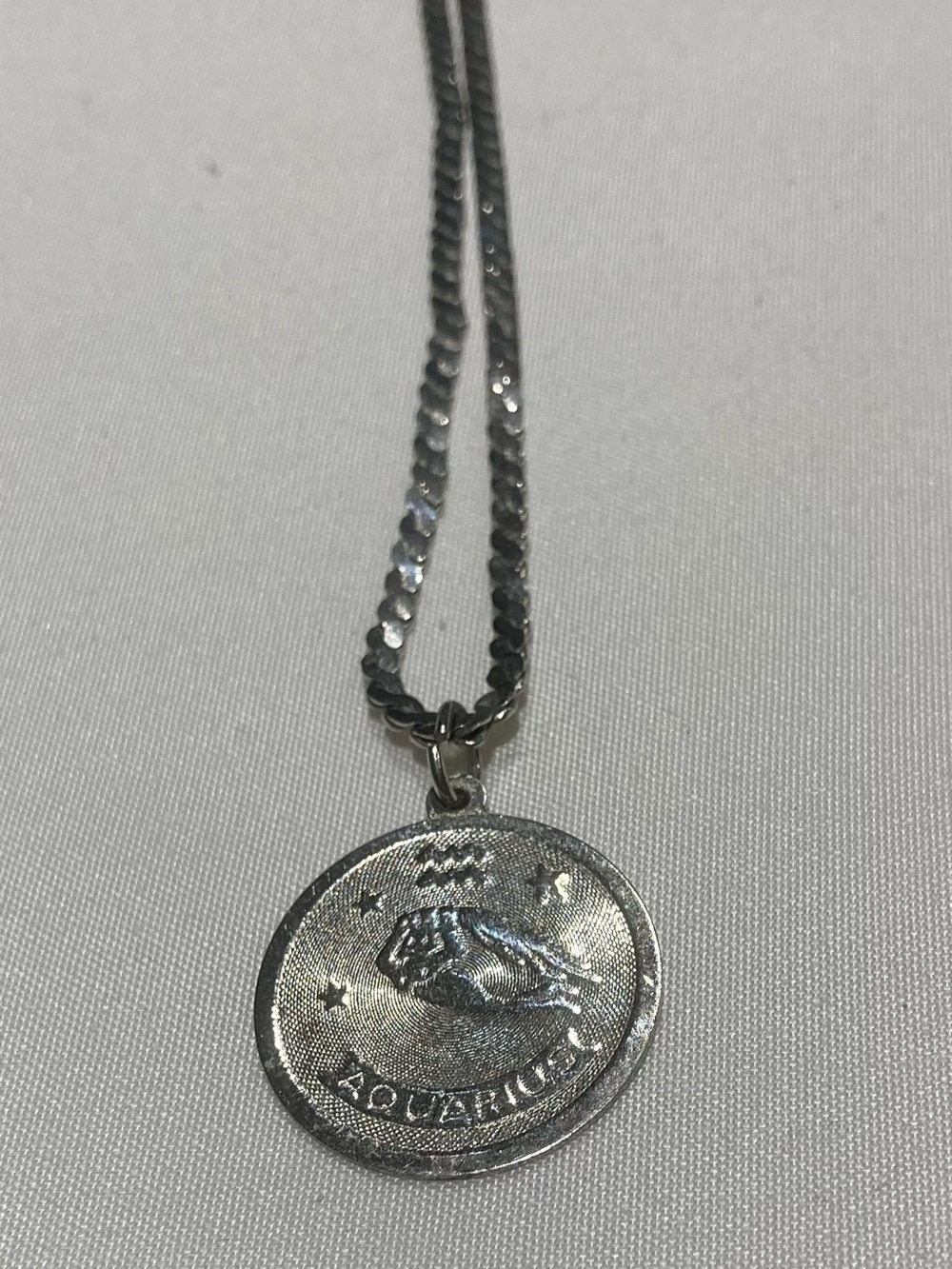 Aquarius Zodiac Pendant Necklace